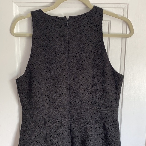 Ann Taylor Black Eyelet Flutter Skirt Dress - Picture 7 of 9